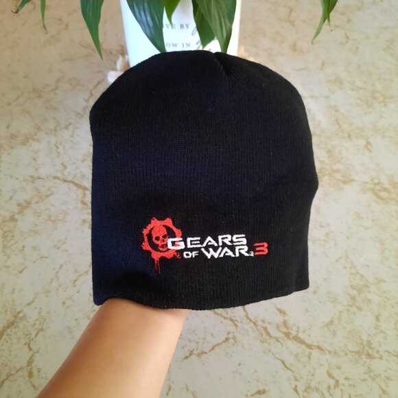 Gears of War 3 (Xbox 360 game) Promo Knit Beanie/ Skull Cap NWOT! - Black, OS - Picture 10 of 10
